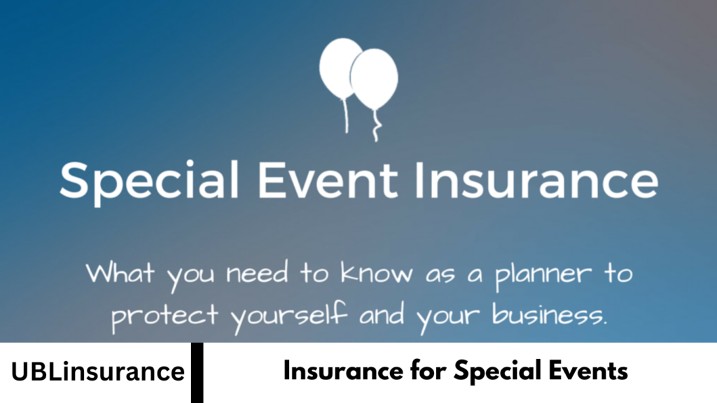 Insurance for Special Events